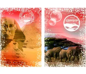GRAFIKA Puzzle Cesta okolo sveta: Egypt a Kenya / 1000 dielikov / 69 x 47,8 cm