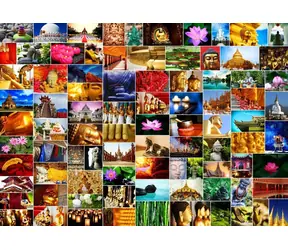 GRAFIKA Puzzle Koláž: Zen / 1500 dielikov / 85 x 61 cm