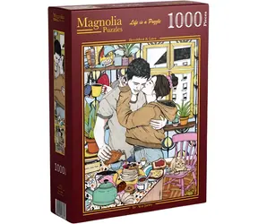 MAGNOLIA Puzzle Raňajky a láska / 1000 dielikov / 48 x 68 cm