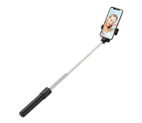 Wozinsky WRY1S Selfie tyč čierna / Selfie tyč so statívom / Teleskopická 0,7 m