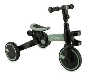 Momi Odrážadlo FILO 3v1 zelená / Trojkolka a balančné koleso / Nastaviteľná sedačka / Nosnosť 25 kg / Hliníkový rám