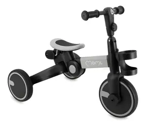 Momi Odrážadlo FILO 3v1 šedá / Trojkolka a balančné koleso / Nastaviteľná sedačka / Nosnosť 25 kg / Hliníkový rám