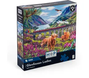 HOP Puzzle Glenfinnanské dámy / 1000 dielikov / nepravidelné dieliky / plagát A3