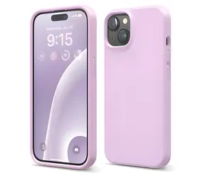 Elago Silicone Case svetlo fialová / Silikónový kryt / Apple iPhone 15