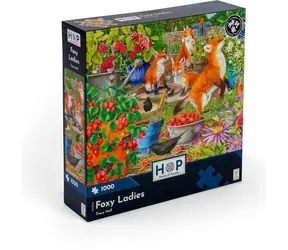 HOP Puzzle Líščie dámy / 1000 dielikov / nepravidelné dieliky / plagát A3