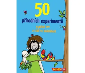 Mindok 50 prírodných experimentov / Dĺžka hry: 15 minút / Počet hráčov: 1 / od 8 rokov