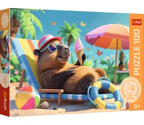 Trefl Puzzle Relaxačný štýl kapybary