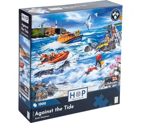 HOP Puzzle Proti prílivu / 1000 dielikov / nepravidelné dieliky / plagát A3