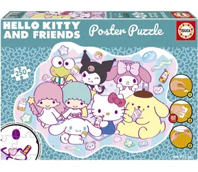 Educa Poster puzzle Hello Kitty a priatelia