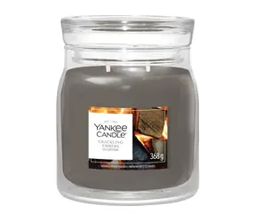 Yankee Candle Vonná sviečka Crackling Embers / Signature sklo stredná / 2 knôty / 35-50 hod / 368 g