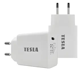 TESLA Power Charger T100 biela / Nabíjačka / USB-C / 20 W / PD 3.0 / PPS