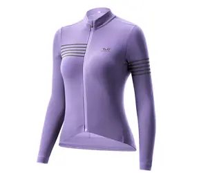Rockbros YPW065 fialová L / Dámsky cyklistický dres / Dlhý rukáv / Jeseň-zima