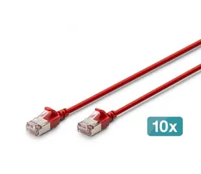 Digitus CAT6A Slim červená