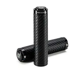 Rockbros Twisted grip na bicykel čierna / Grip na bicykel / Protišmykový povrch