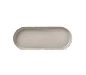 BlimPlus Minerva Tácka oválna M moka grey / Tácka / plast bez BPA / do umývačky, chladničky aj mikrovlnky