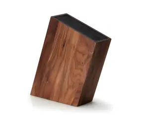Continenta Blok na nože orech / Blok na nože / šikmý / flexi vložka / 28,5x8x19 cm