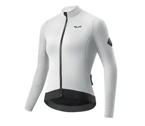 Rockbros YDWT006 bielo-šedá / Dámsky cyklistický dres / Zateplený / Jeseň-zima / Veľkosť L