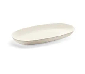 Guzzini TIERRA oválny podnos biela / Podnos / recyklovaný plast / 41 x 22,9 cm