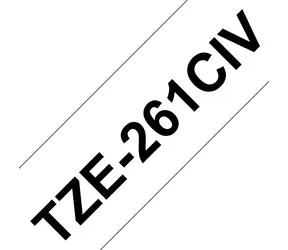 Brother TZE261CIV biela/čierna