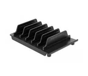 DeLock stojan pre 6 tabletov alebo smartfónov čierny / Stojan / plast / 145x95x35 mm