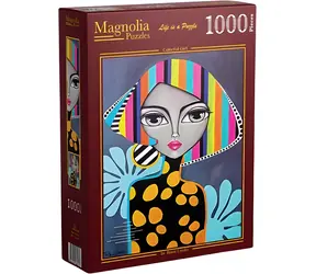 MAGNOLIA Puzzle Farebné dievča / 1000 dielikov / 48 x 68 cm