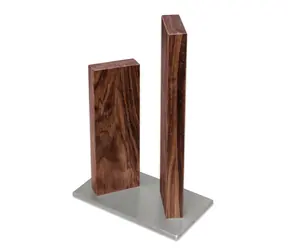 KAI Stonehenge orech / Magnetický blok na nože / 4 nože / orech a nerezová oceľ