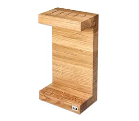 KAI DM-0819 Cube dub / Blok na nože / pre 5 nožov / 15,5 x 10 x 25 cm