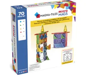 MAGNA-TILES® Magnetická stavebnica microMAGS / 70 dielikov / od 3 rokov