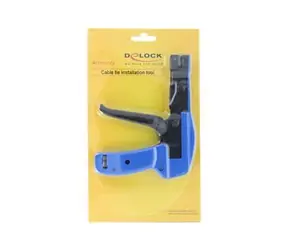DeLock Kliešte na sťahovacie pásky 2,4-4,8 mm čierno-modrá / Kliešte / Plast