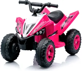 CHIPOLINO Elektrické vozítko Štvorkolka ATV Kids Rider ružová / 2× motor 380 / Li ION 11,1 V/3Ah / do 5 km/h