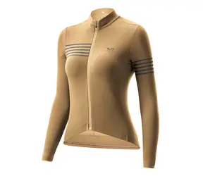 Rockbros YPW065 žltá M / Dámsky cyklistický dres / Dlhý rukáv / Jeseň-zima
