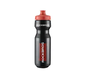 Rockbros Cyklistická fľaša 750 ml čierna / Fľaša na bicykel / Červený náustok