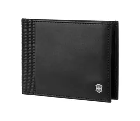 VICTORINOX Altius Alox Slim Bi-Fold Wallet čierna / Peňaženka / koža / RFID ochrana kariet / 6 kartových priehradok