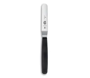 VICTORINOX Cukrárska stierka 8 cm zahnutá čierna / Stierka / Nerezová oceľ / Ergonomická rukoväť