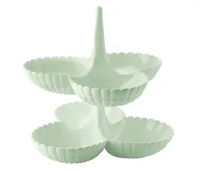 Guzzini Tiffany sada 2 servírovacích stojančekov svetlo zelená / Servírovací stojanček / 25x23,5x15,5 cm / akrylát / 2 ks
