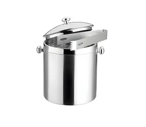 Weis Nádoba na ľad s kliešťami nerez / Nádoba na ľad / 1,5 l / dvojstenná