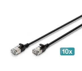 Digitus CAT 6A Slim čierna