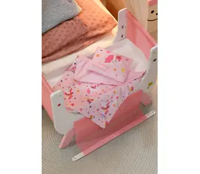 Zapf Creation BABY born Postieľka Jednorožec / od 3 rokov / Nastaviteľné bočnice / vr. posteľnej bielizne