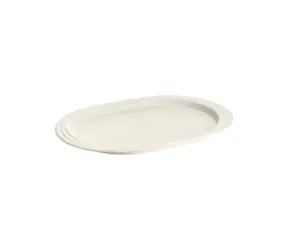 Guzzini TIERRA L mliečno biela / Servírovací podnos / Recyklovaný PET / 47,5 x 32,5 x 3 cm