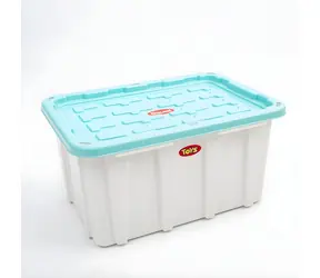 DOLONI Úložný box 109 l biely / Úložný box / Objem 109 l / 74 x 51 x 38 cm / Uzatvárateľný