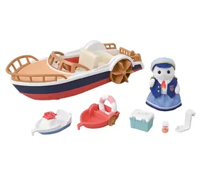 Sylvanian Families Výletná loďka Tulenie rodina / Sada s figúrkami / Plast / od 3 rokov
