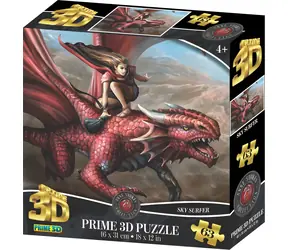 Prime 3D Puzzle Dračí jazdec / 3D efekt / 63 dielikov