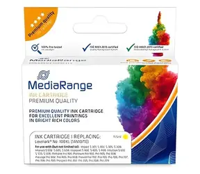 MediaRange Lexmark 100XL žltá / Atramentová kazeta / kompatibilná / náhrada za 14N1071E