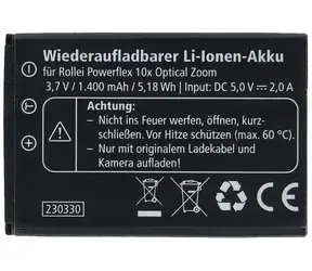 Rollei náhradné batérie pre fotoaparát Powerflex 10X / Batérie / Náhradné