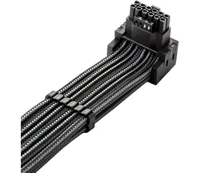 CableMod C-Series Pre carbon / PCIe napájací kábel / 90 ° / 16-pin na 4X 8-pin / Variant A