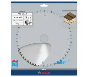 BOSCH Optiline Wood 2608640729 / Pílový kotúč / 250 mm / Šírka rezu 3,2 mm / 60 zubov / 1 ks
