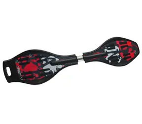 SULOV Snakeboard FLASH II čierno-bielo-zelená / Kolieska PU 76 mm / Ložiská ABEC 5 / Nosnosť 180 kg