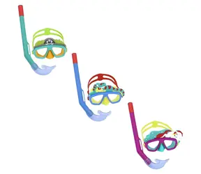 Bestway Šnorchlovací set Aquapals mix farieb / Nastaviteľné popruhy / 3+