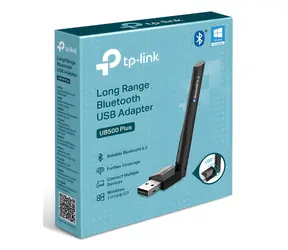 TP-LINK UB500 PLUS čierna / Bluetooth adaptér / USB Typ-A / Bluetooth 5.3 / Plug & Play