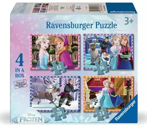 Ravensburger Puzzle Ľadové kráľovstvo 4v1 / 12+16+20+24 dielikov